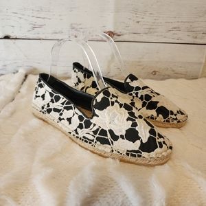 Cole Hann..Palmero Lace Espadrille Slip-On Loafers....size 8